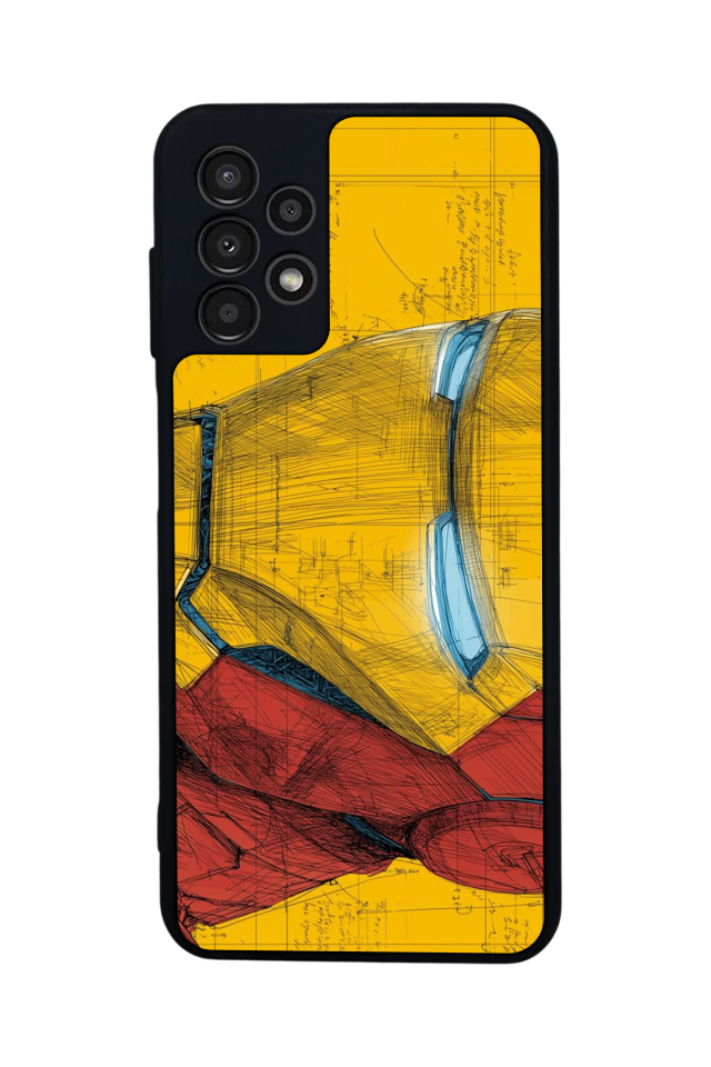 Samsung Galaxy A23 Uyumlu  Iron Man ( Demir Adam ) Tasarımlı Glossy Premium Kılıf