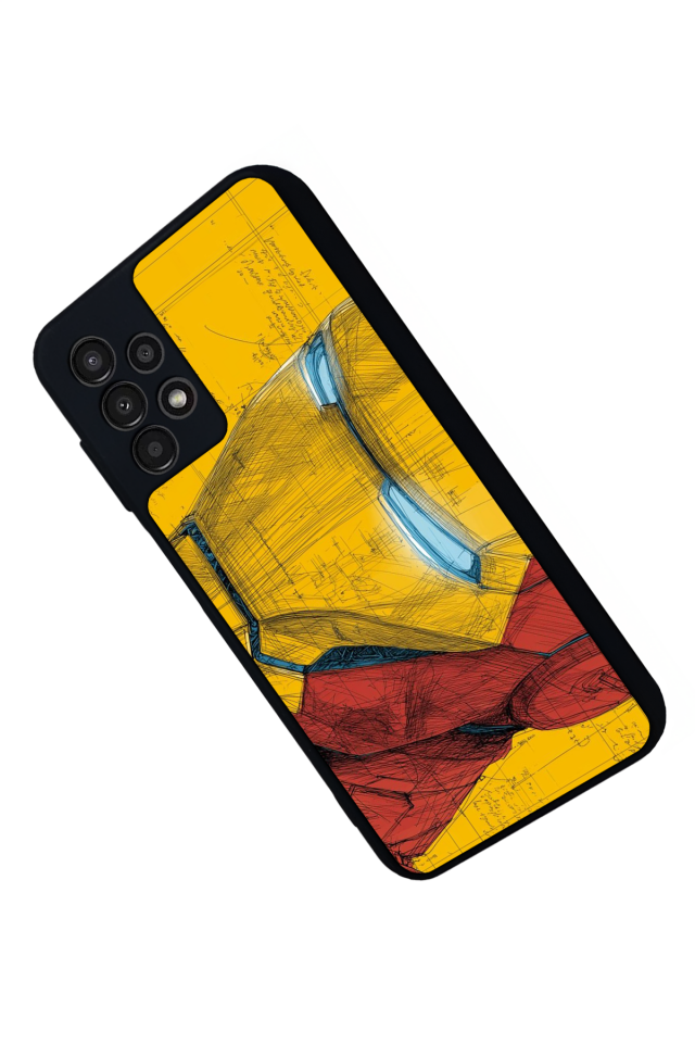 Samsung Galaxy A23 Uyumlu  Iron Man ( Demir Adam ) Tasarımlı Glossy Premium Kılıf