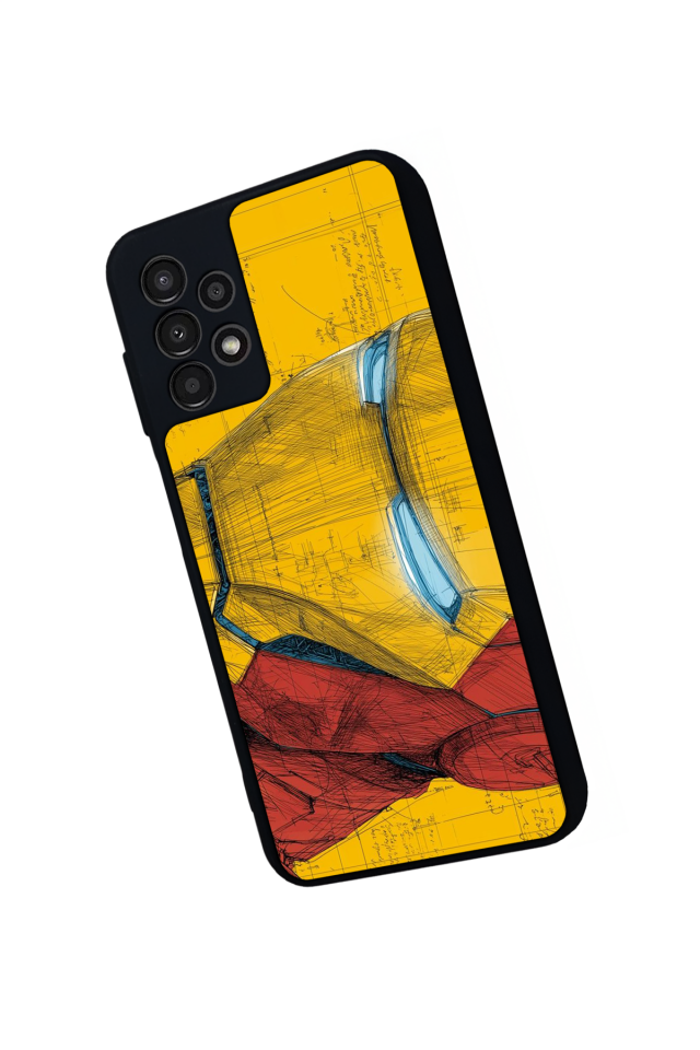 Samsung Galaxy A23 Uyumlu  Iron Man ( Demir Adam ) Tasarımlı Glossy Premium Kılıf