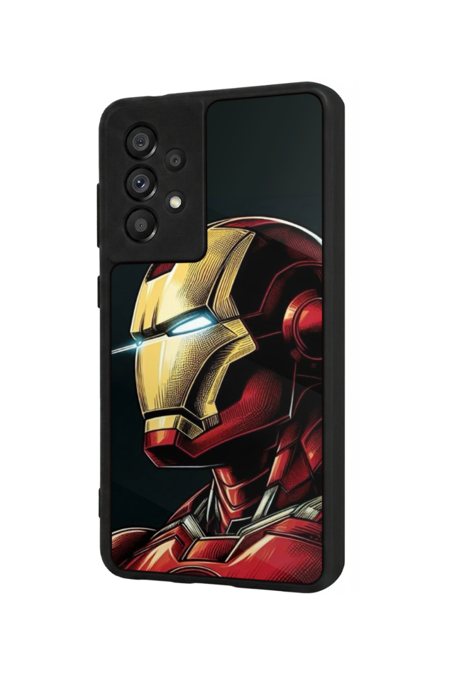 Samsung Galaxy A73 Uyumlu  Iron Man ( Demir Adam ) Tasarımlı Glossy Premium Kılıf