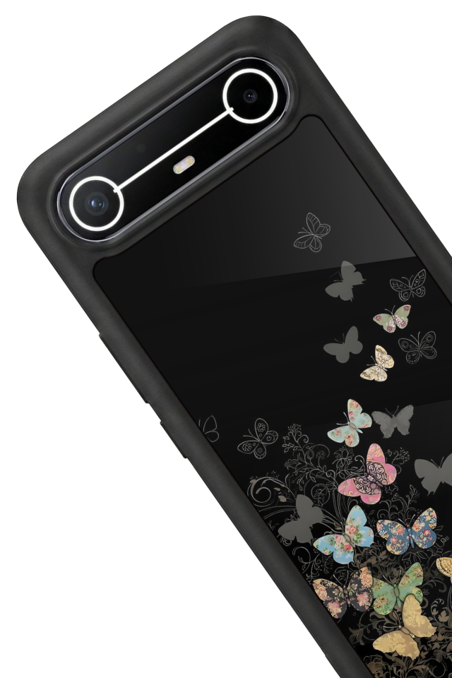 Tecno Spark Slim 5G Uyumlu Kelebek Tasarımlı Glossy Premium Kılıf