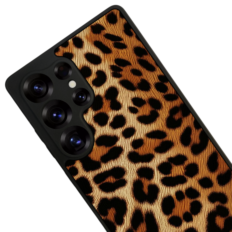 Samsung Galaxy S25 Ultra Uyumlu Leopar Tasarımlı Glossy Premium Kılıf
