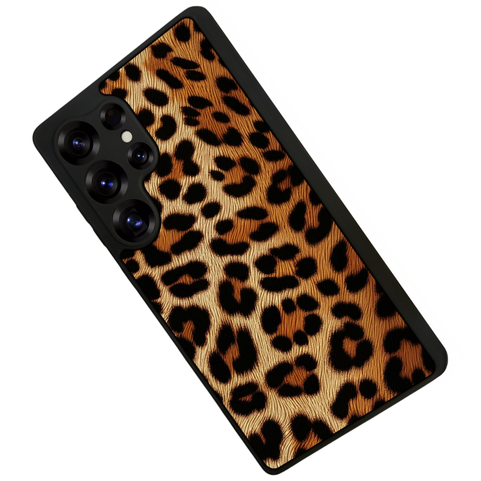 Samsung Galaxy S25 Ultra Uyumlu Leopar Tasarımlı Glossy Premium Kılıf