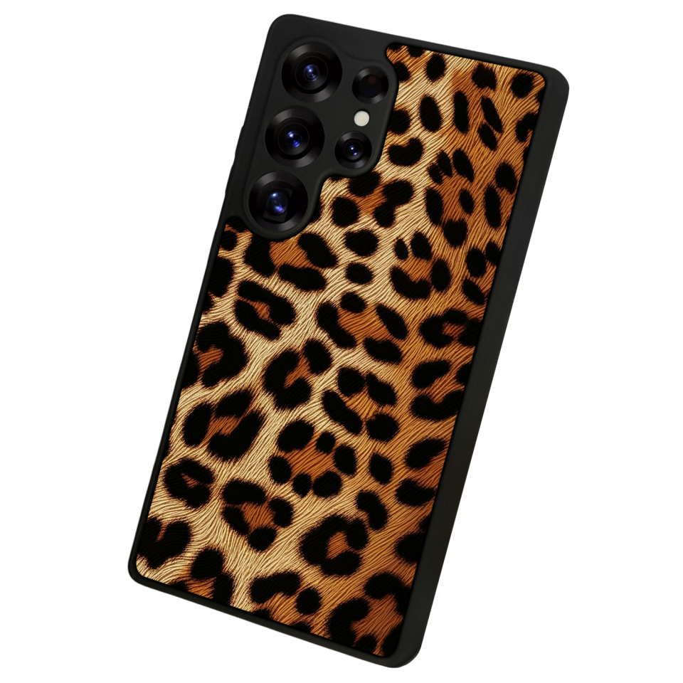 Samsung Galaxy S25 Ultra Uyumlu Leopar Tasarımlı Glossy Premium Kılıf