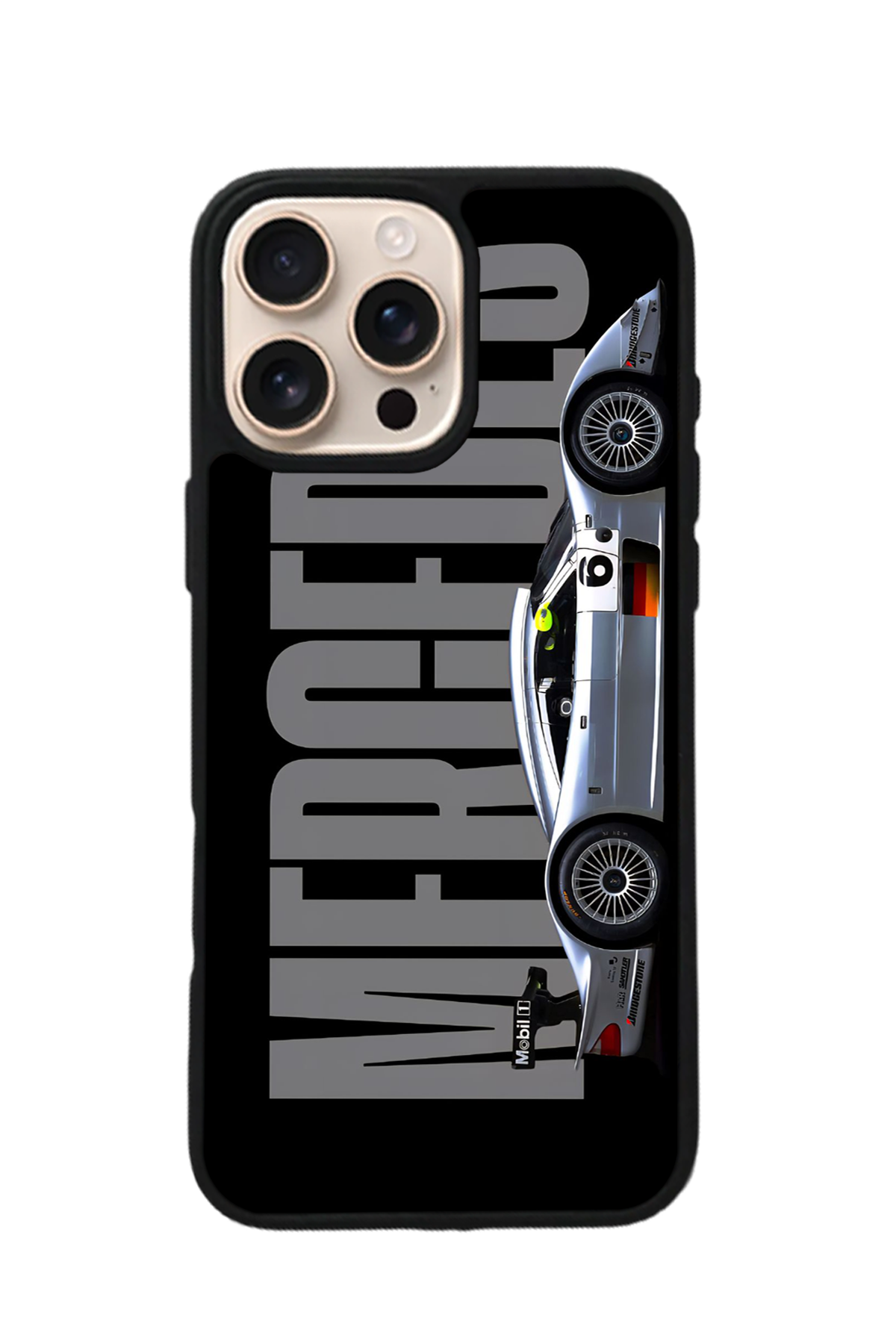 iPhone 15 Pro Uyumlu Mercedes Tasarımlı Glossy Premium Kılıf