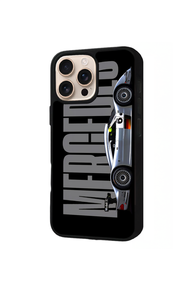 iPhone 15 Pro Uyumlu Mercedes Tasarımlı Glossy Premium Kılıf