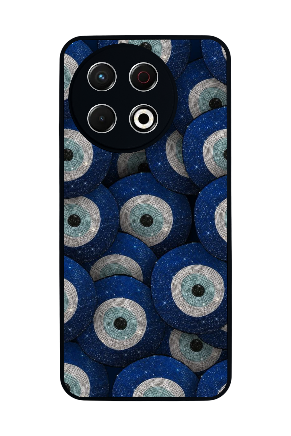 Tecno Spark 30 Pro Uyumlu Nazar Tasarımlı Glossy Premium Kılıf