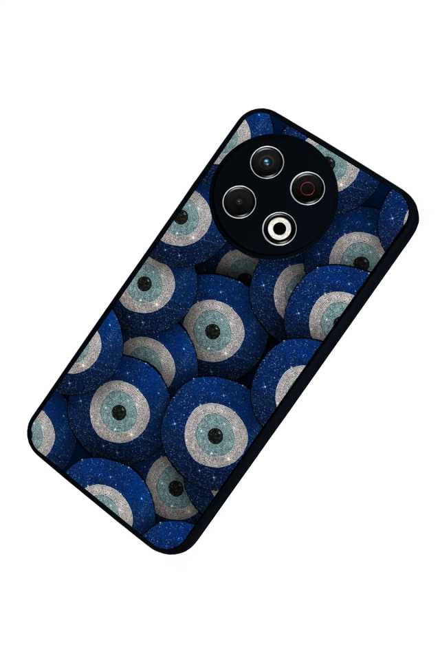 Tecno Spark 30 Pro Uyumlu Nazar Tasarımlı Glossy Premium Kılıf