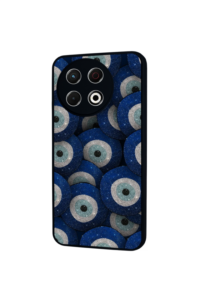 Tecno Spark 30 Pro Uyumlu Nazar Tasarımlı Glossy Premium Kılıf