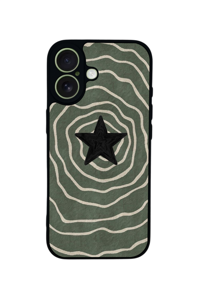 iPhone 17 Uyumlu Retro Yildizlar Tasarımlı Glossy Premium Kılıf