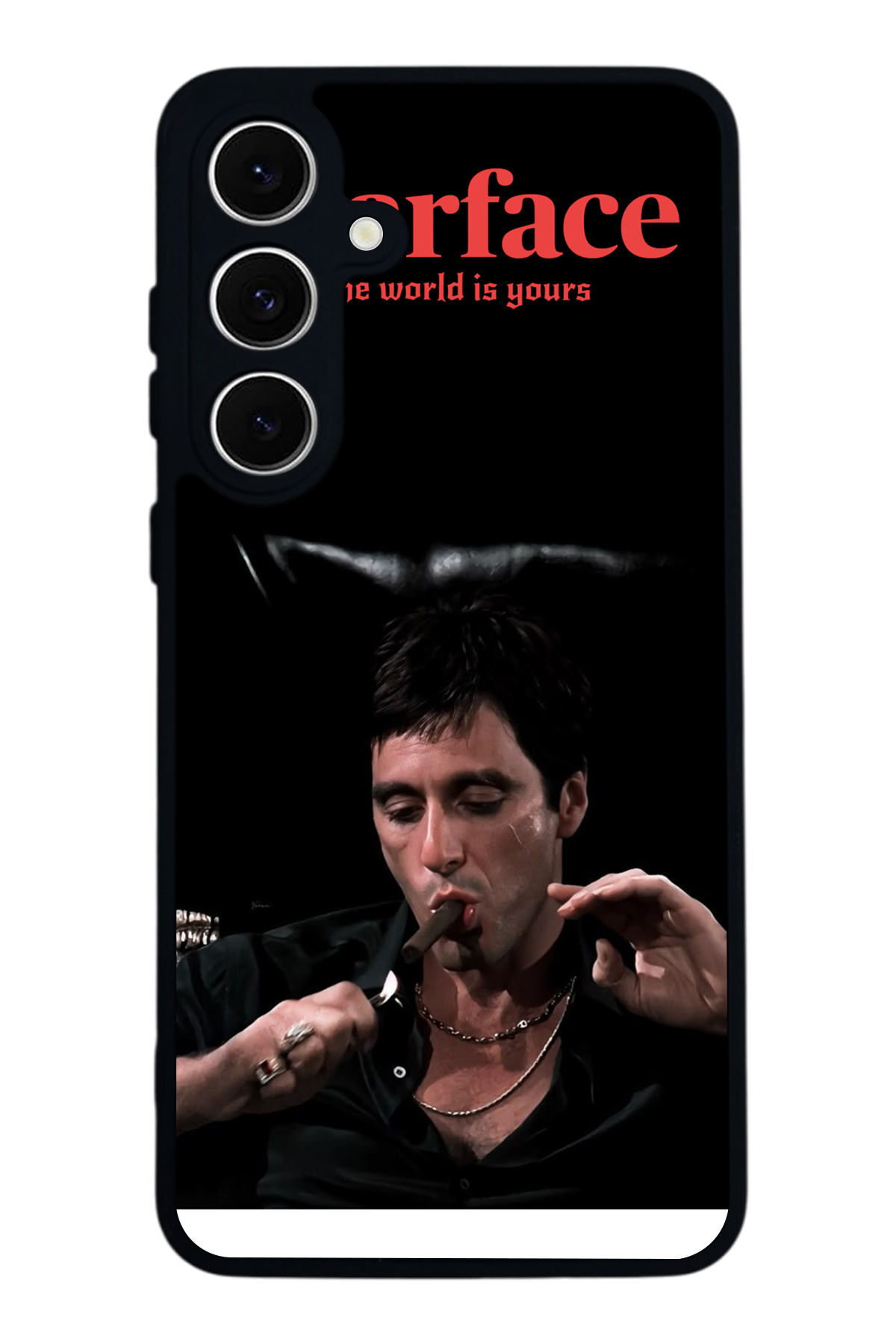 Samsung Galaxy S24 FE Uyumlu Scarface Tasarımlı Glossy Premium Kılıf
