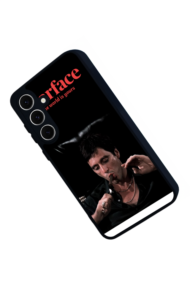 Samsung Galaxy S24 FE Uyumlu Scarface Tasarımlı Glossy Premium Kılıf