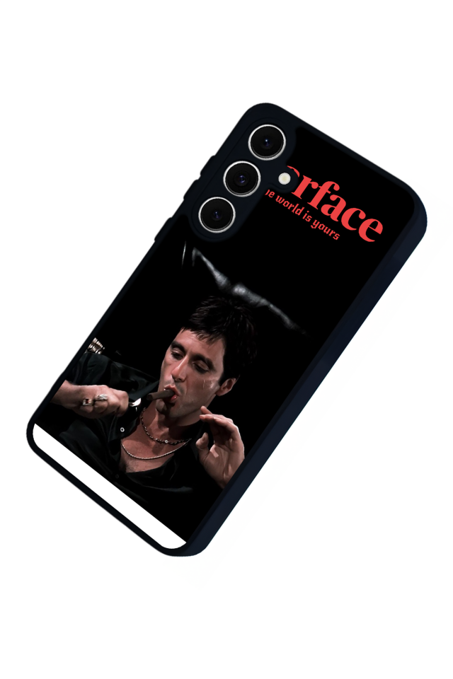 Samsung Galaxy S24 FE Uyumlu Scarface Tasarımlı Glossy Premium Kılıf