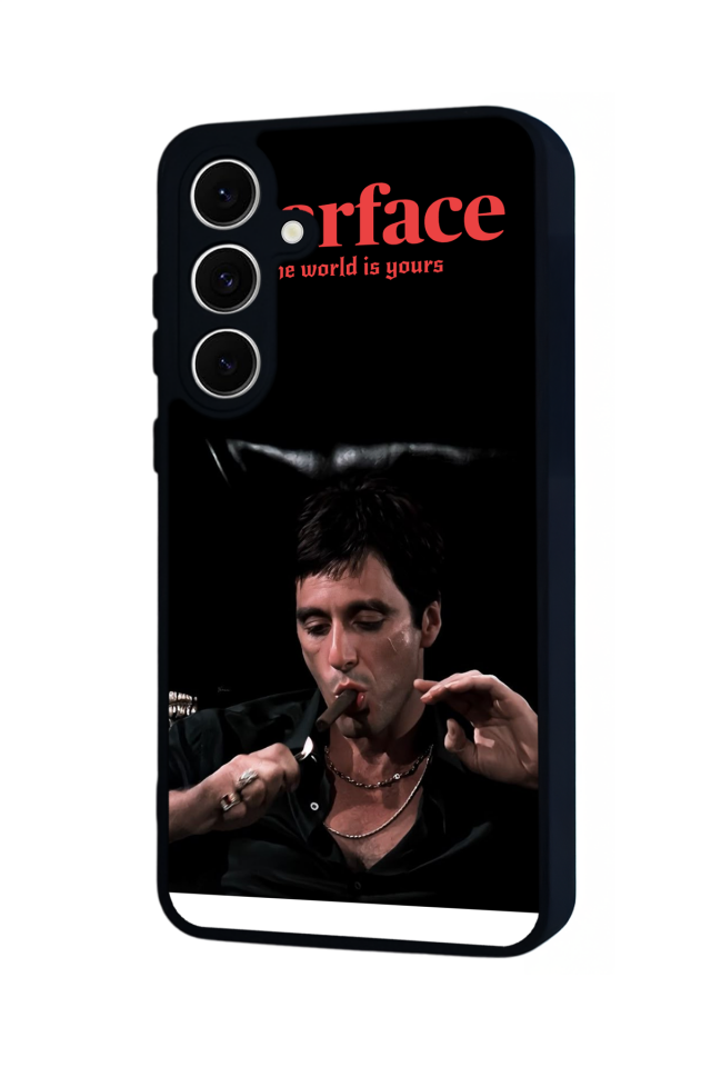 Samsung Galaxy S24 FE Uyumlu Scarface Tasarımlı Glossy Premium Kılıf