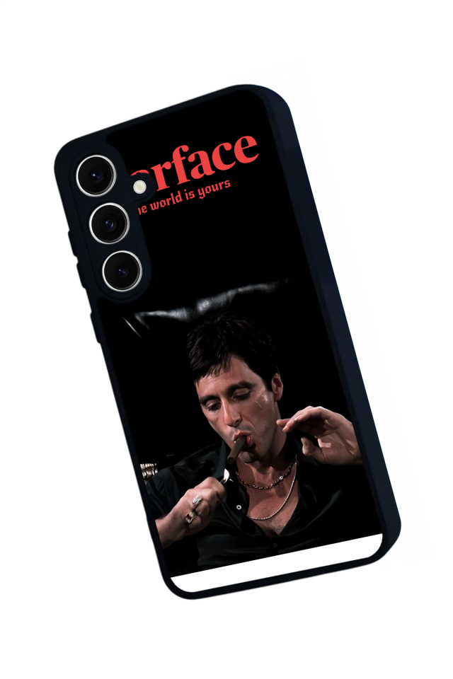 Samsung Galaxy S24 FE Uyumlu Scarface Tasarımlı Glossy Premium Kılıf