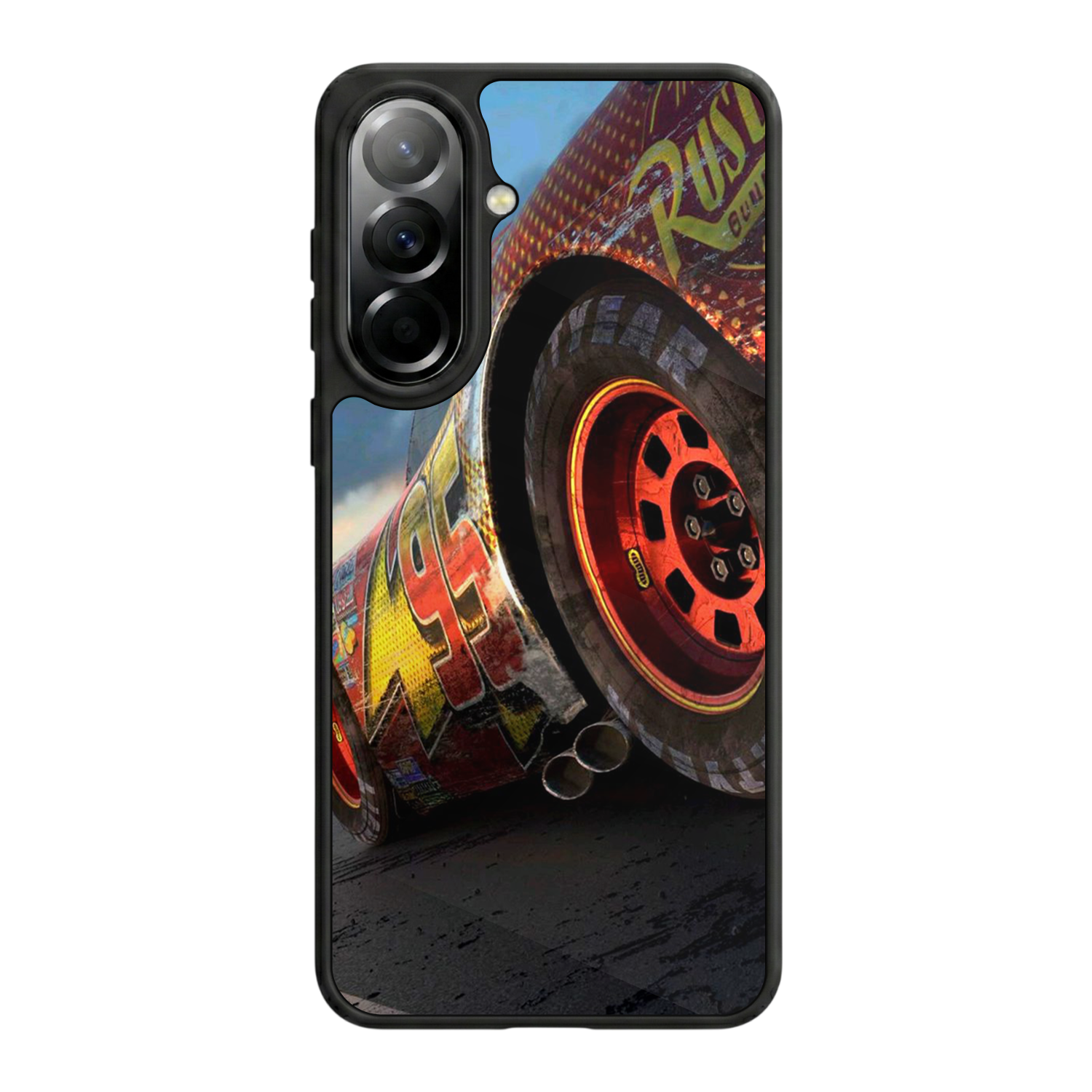 Samsung Galaxy A37 Uyumlu Şimsek McQueen Tasarımlı Glossy Premium Kılıf