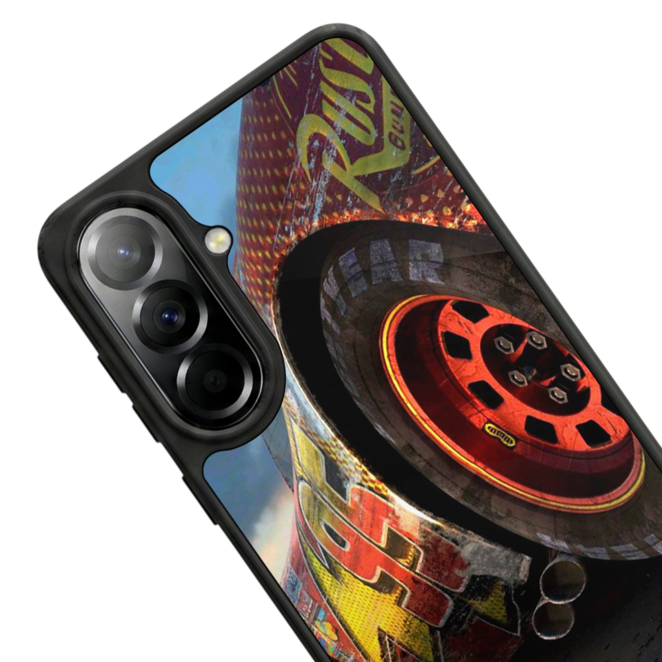 Samsung Galaxy A37 Uyumlu Şimsek McQueen Tasarımlı Glossy Premium Kılıf