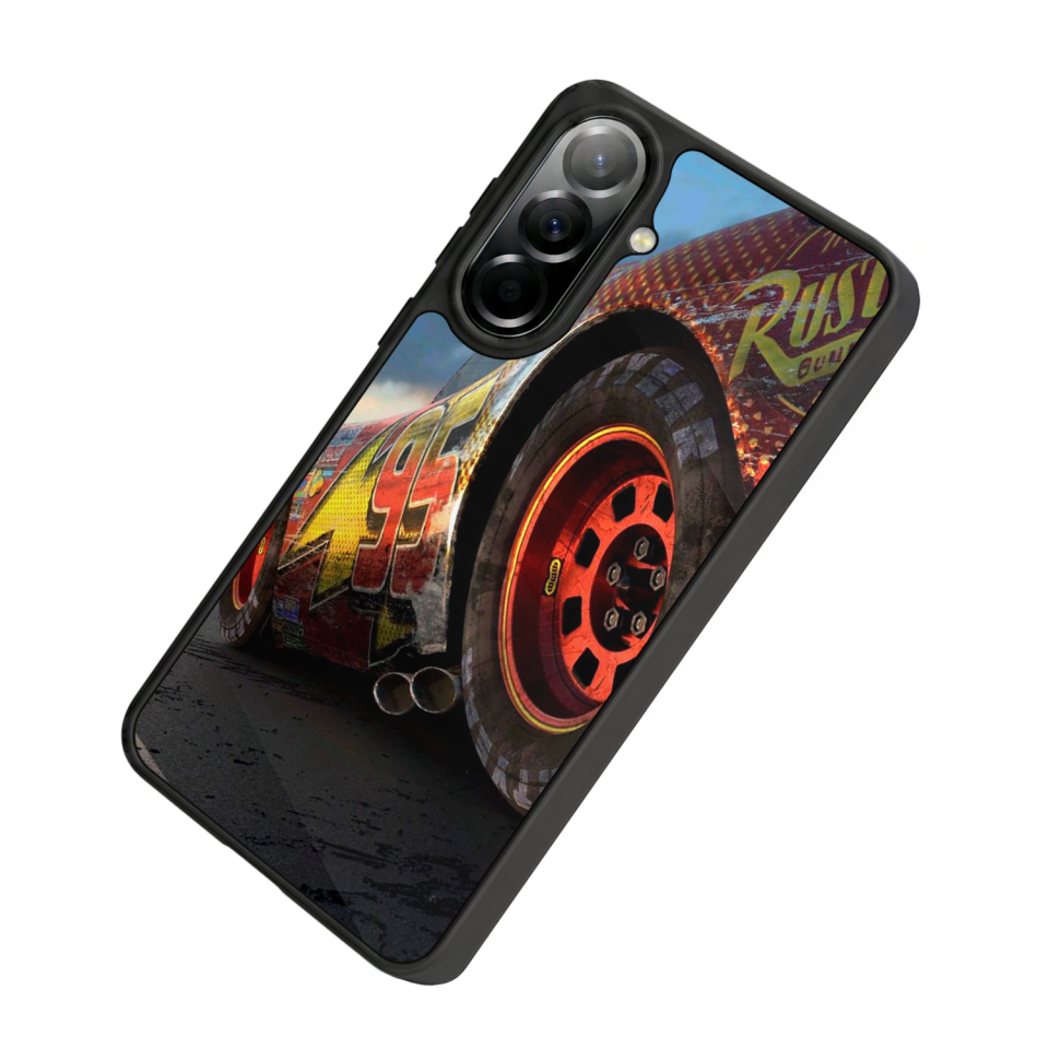 Samsung Galaxy A37 Uyumlu Şimsek McQueen Tasarımlı Glossy Premium Kılıf