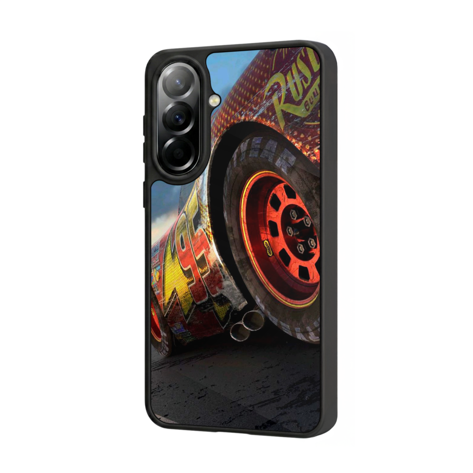 Samsung Galaxy A37 Uyumlu Şimsek McQueen Tasarımlı Glossy Premium Kılıf