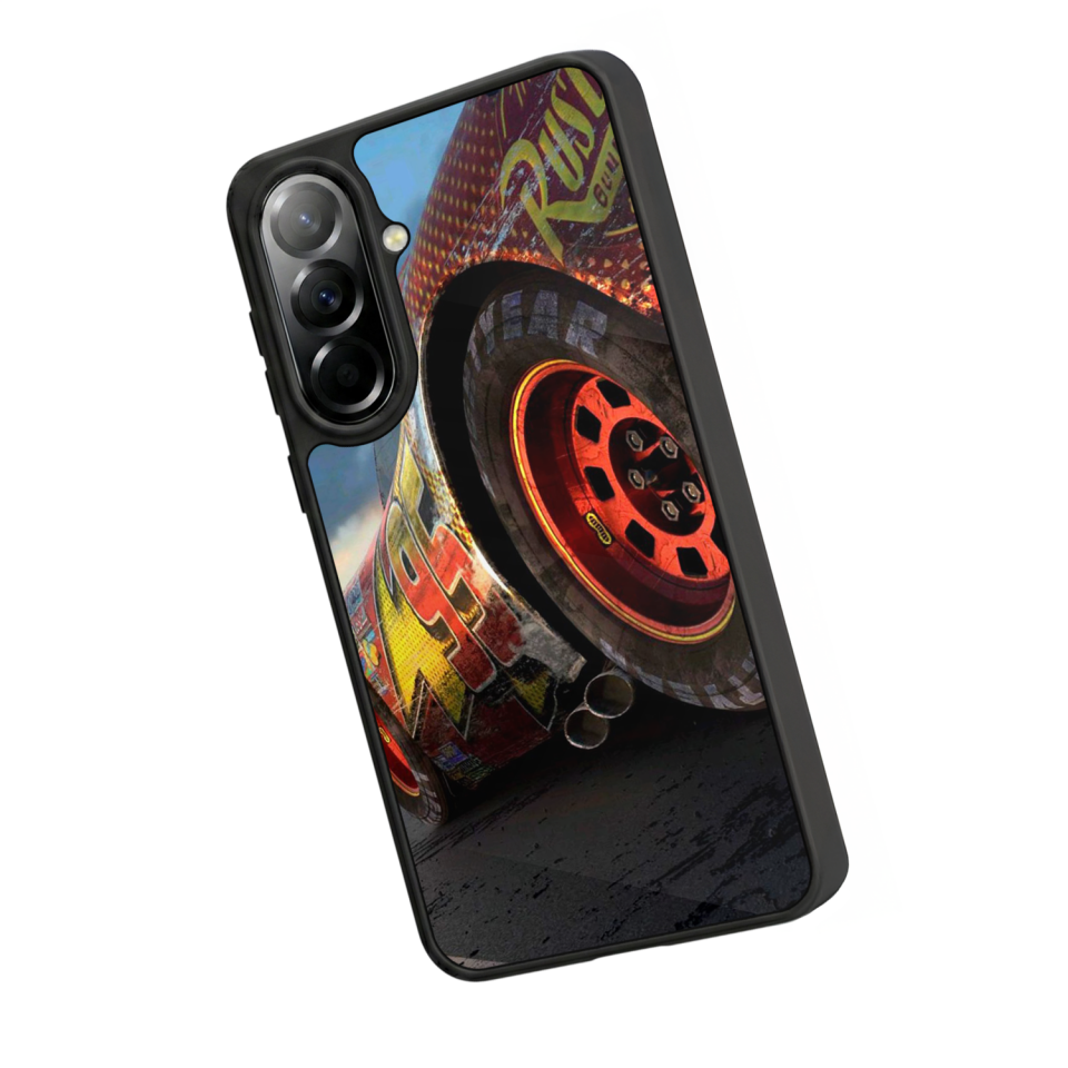 Samsung Galaxy A37 Uyumlu Şimsek McQueen Tasarımlı Glossy Premium Kılıf