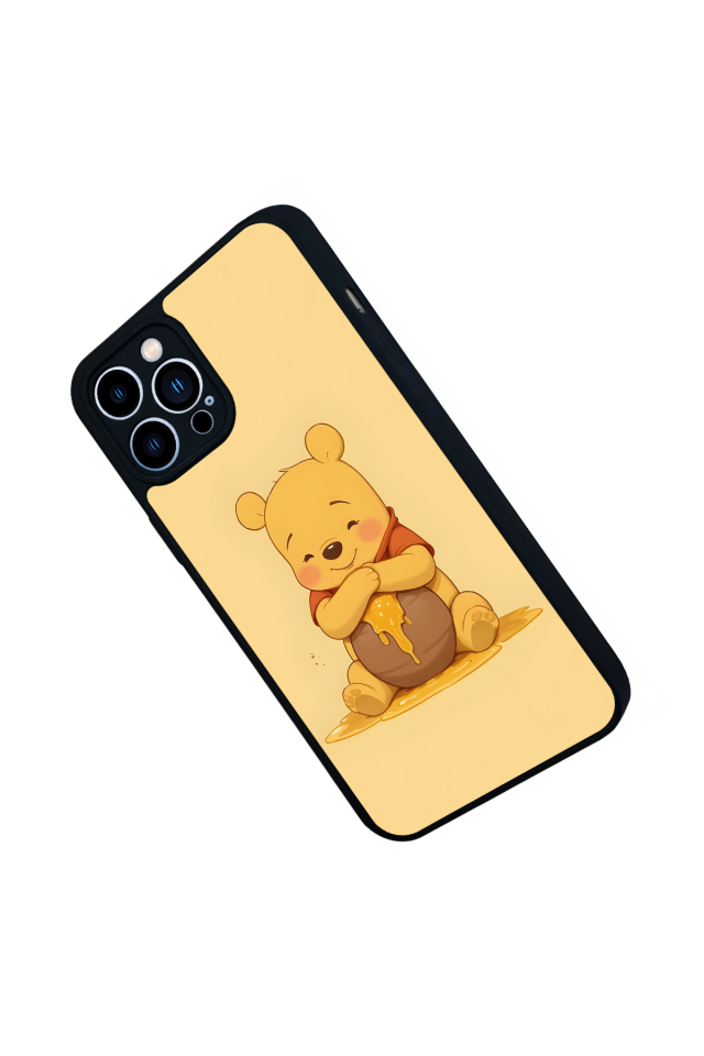 iPhone 12 Pro Max Uyumlu Winnie Tasarımlı Glossy Premium Kılıf