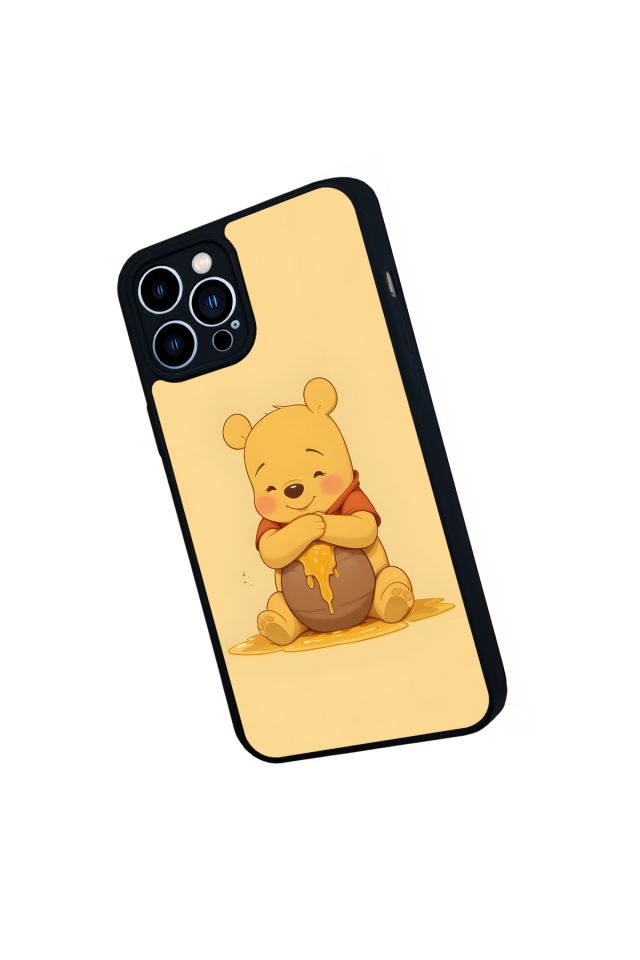 iPhone 12 Pro Max Uyumlu Winnie Tasarımlı Glossy Premium Kılıf