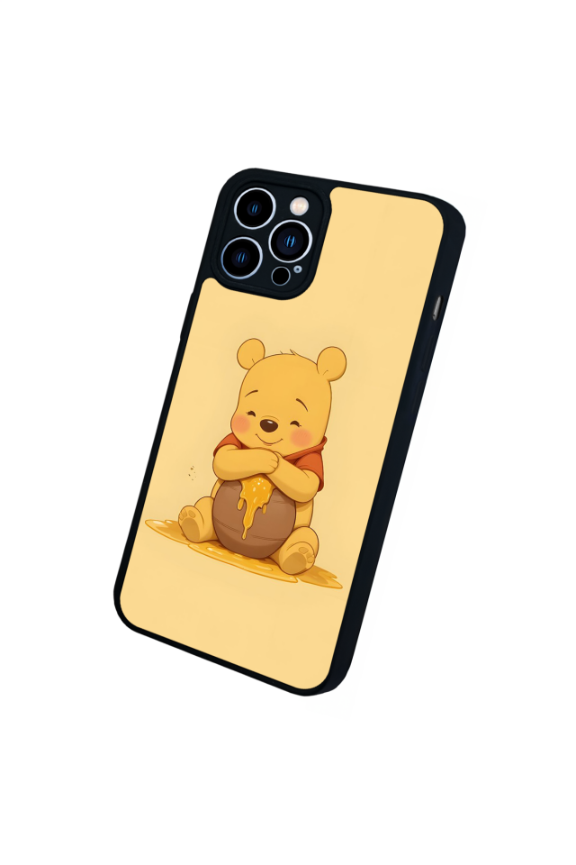 iPhone 12 Pro Max Uyumlu Winnie Tasarımlı Glossy Premium Kılıf