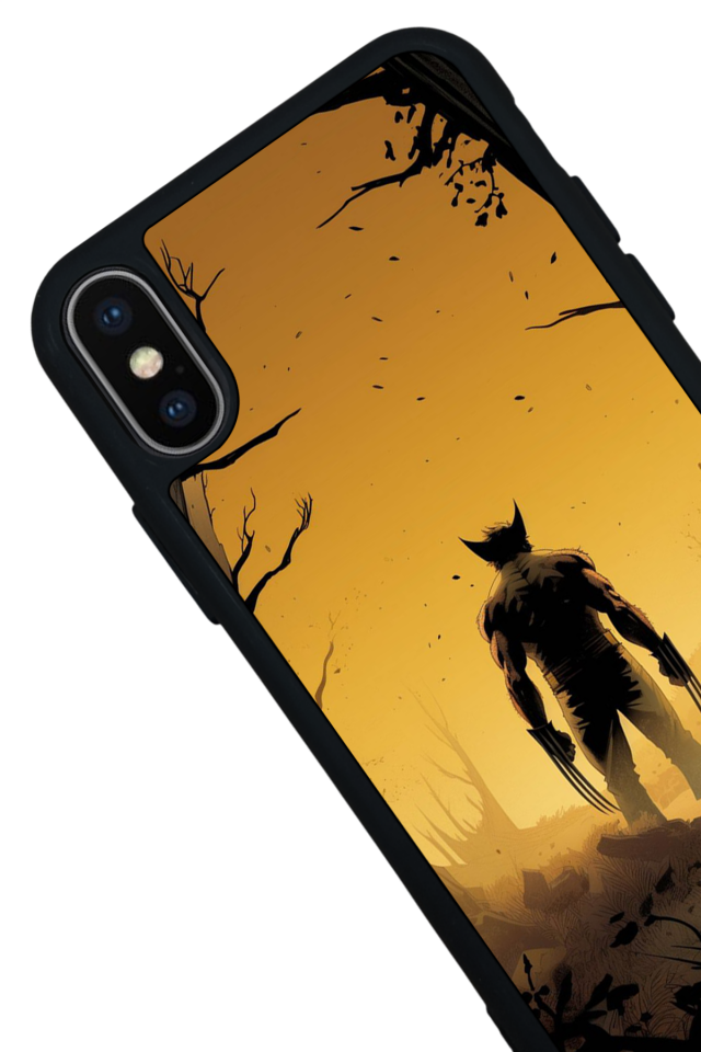 iPhone X/ XS Uyumlu Wolverine Tasarımlı Glossy Premium Kılıf