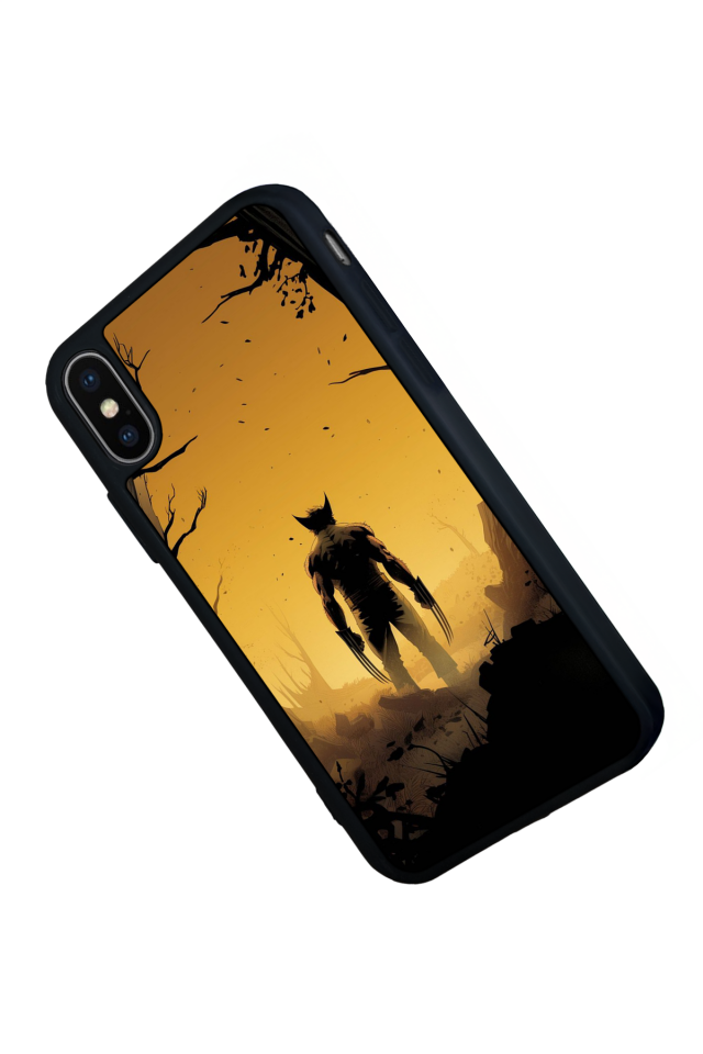 iPhone X/ XS Uyumlu Wolverine Tasarımlı Glossy Premium Kılıf