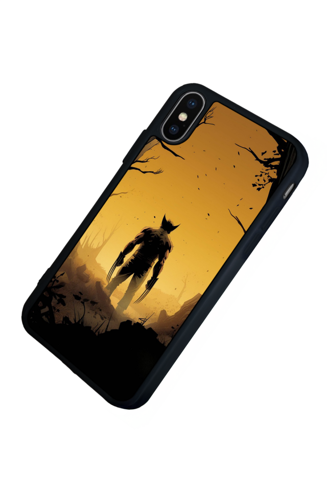 iPhone X/ XS Uyumlu Wolverine Tasarımlı Glossy Premium Kılıf