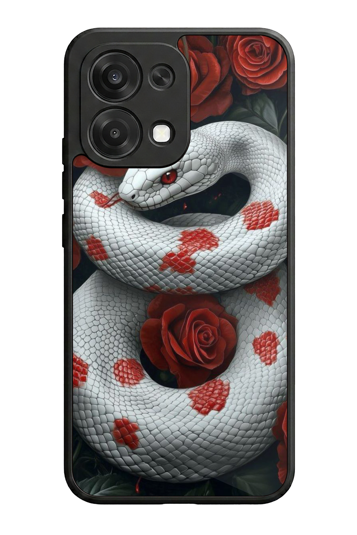 Oppo A6 Pro Uyumlu Yılan Tasarımlı Glossy Premium Kılıf
