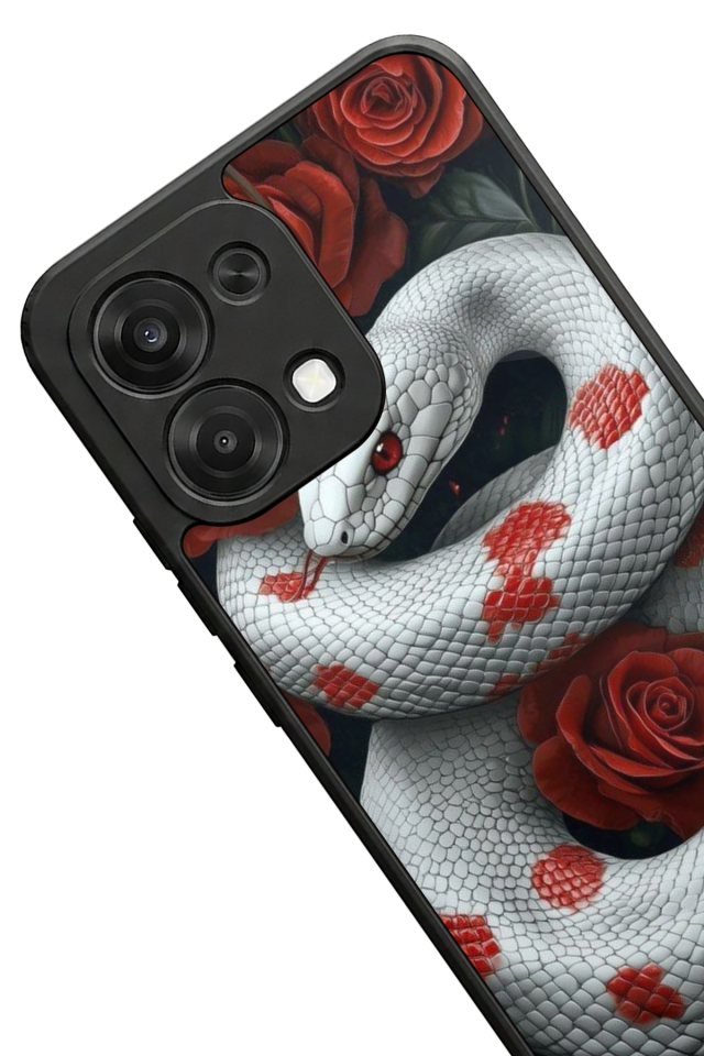 Oppo A6 Pro Uyumlu Yılan Tasarımlı Glossy Premium Kılıf