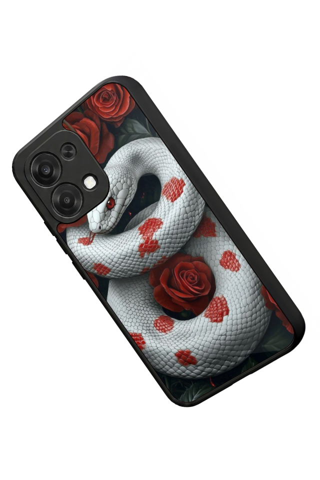 Oppo A6 Pro Uyumlu Yılan Tasarımlı Glossy Premium Kılıf