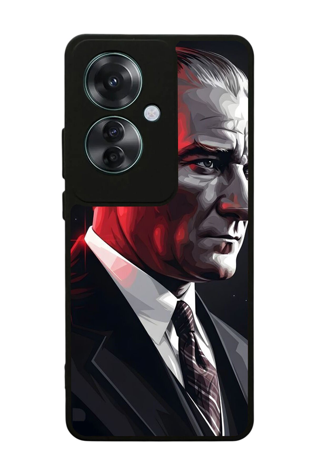 Oppo Reno 11F Uyumlu Mustafa Kemal Ataturk Tasarımlı Glossy Premium Kılıf