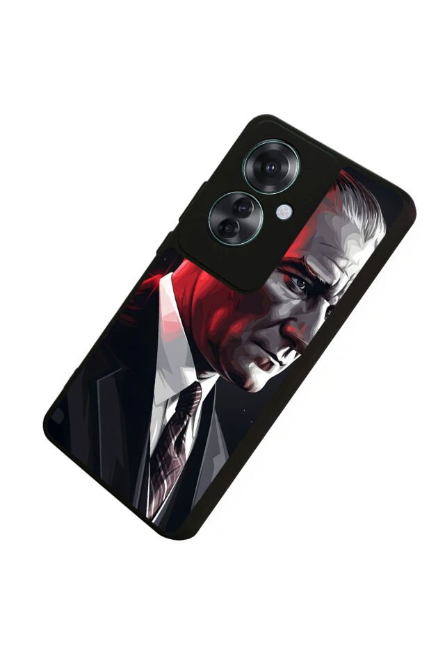 Oppo Reno 11F Uyumlu Mustafa Kemal Ataturk Tasarımlı Glossy Premium Kılıf