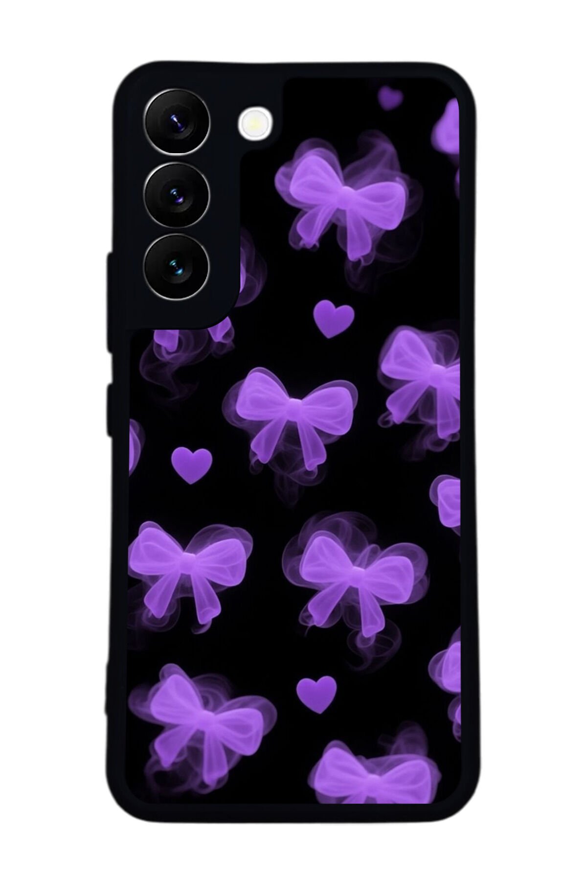 Samsung Galaxy S22 Uyumlu Kurdele Tasarımlı Glossy Premium Kılıf