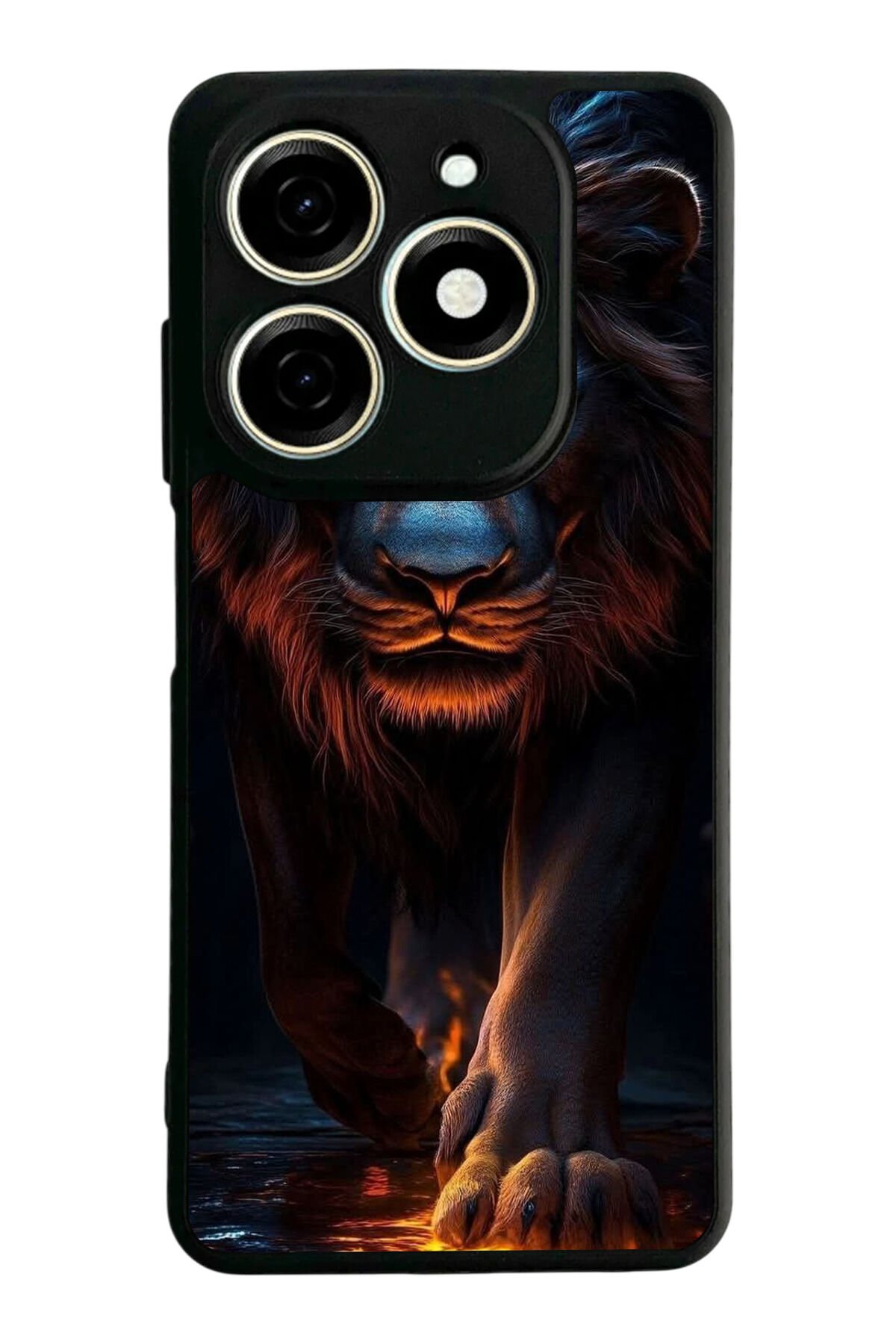 Infınıx Smart 8 Pro Uyumlu Aslan Tasarımlı Glossy Premium Kılıf