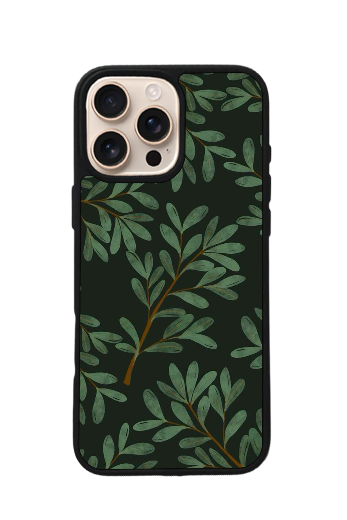 iPhone 15 Pro Max Uyumlu Botanik Tasarımlı Glossy Premium Kılıf
