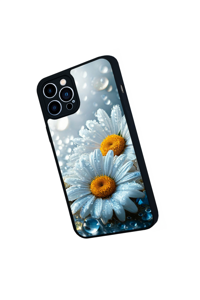 iPhone 13 Pro Max Uyumlu Cicek Tasarımlı Glossy Premium Kılıf