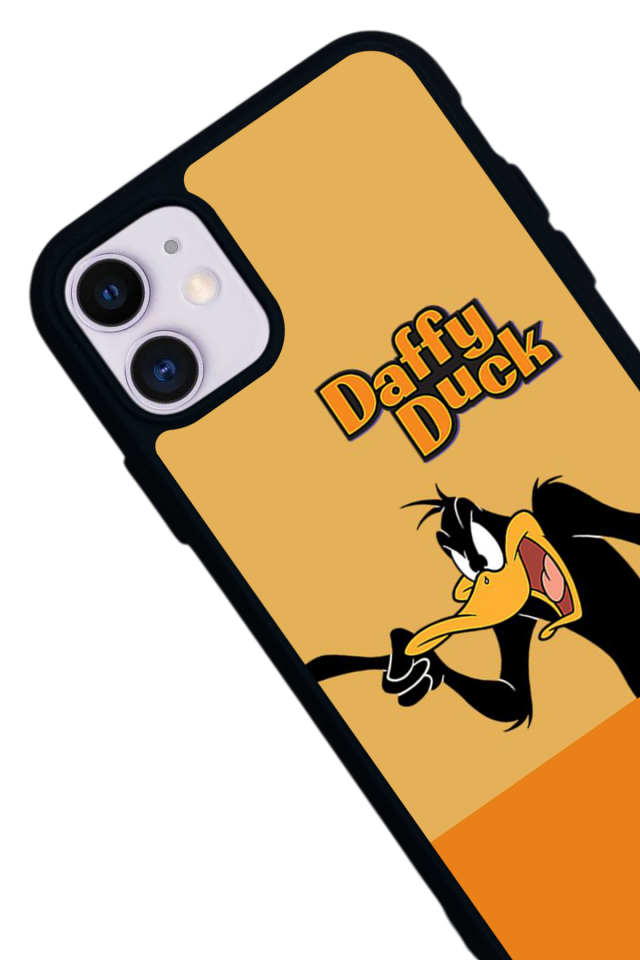 iPhone 11 Uyumlu Daffy duck Tasarımlı Glossy Premium Kılıf