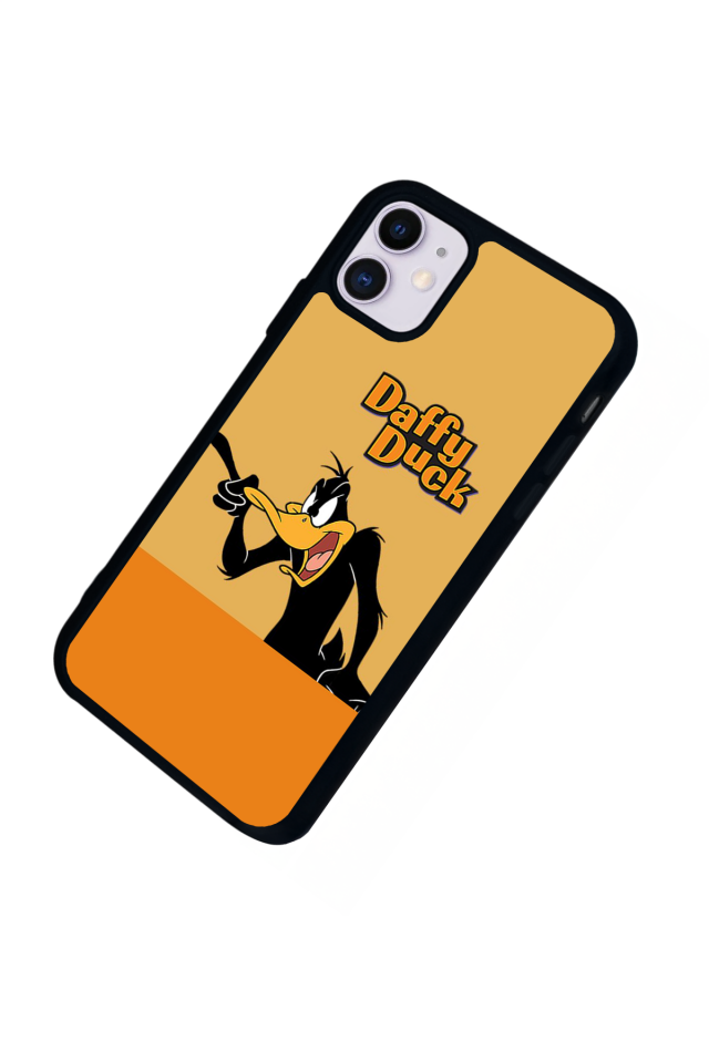 iPhone 11 Uyumlu Daffy duck Tasarımlı Glossy Premium Kılıf