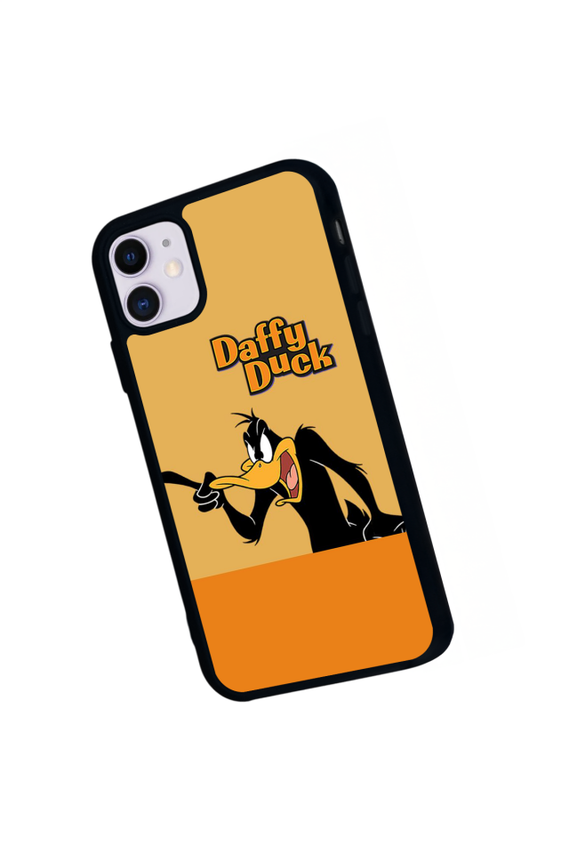 iPhone 11 Uyumlu Daffy duck Tasarımlı Glossy Premium Kılıf