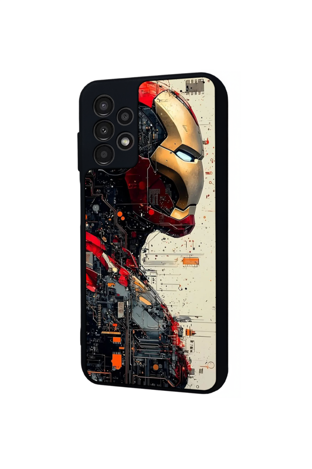 Samsung Galaxy A23 Uyumlu  Iron Man ( Demir Adam ) Tasarımlı Glossy Premium Kılıf