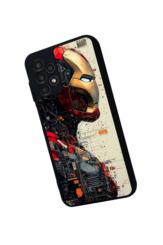 Samsung Galaxy A23 Uyumlu  Iron Man ( Demir Adam ) Tasarımlı Glossy Premium Kılıf