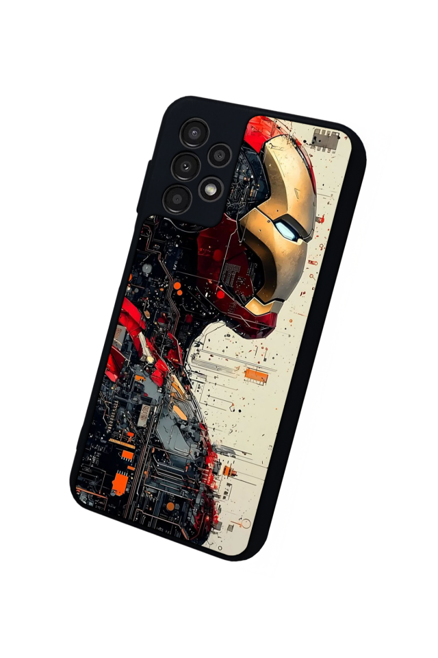 Samsung Galaxy A23 Uyumlu  Iron Man ( Demir Adam ) Tasarımlı Glossy Premium Kılıf