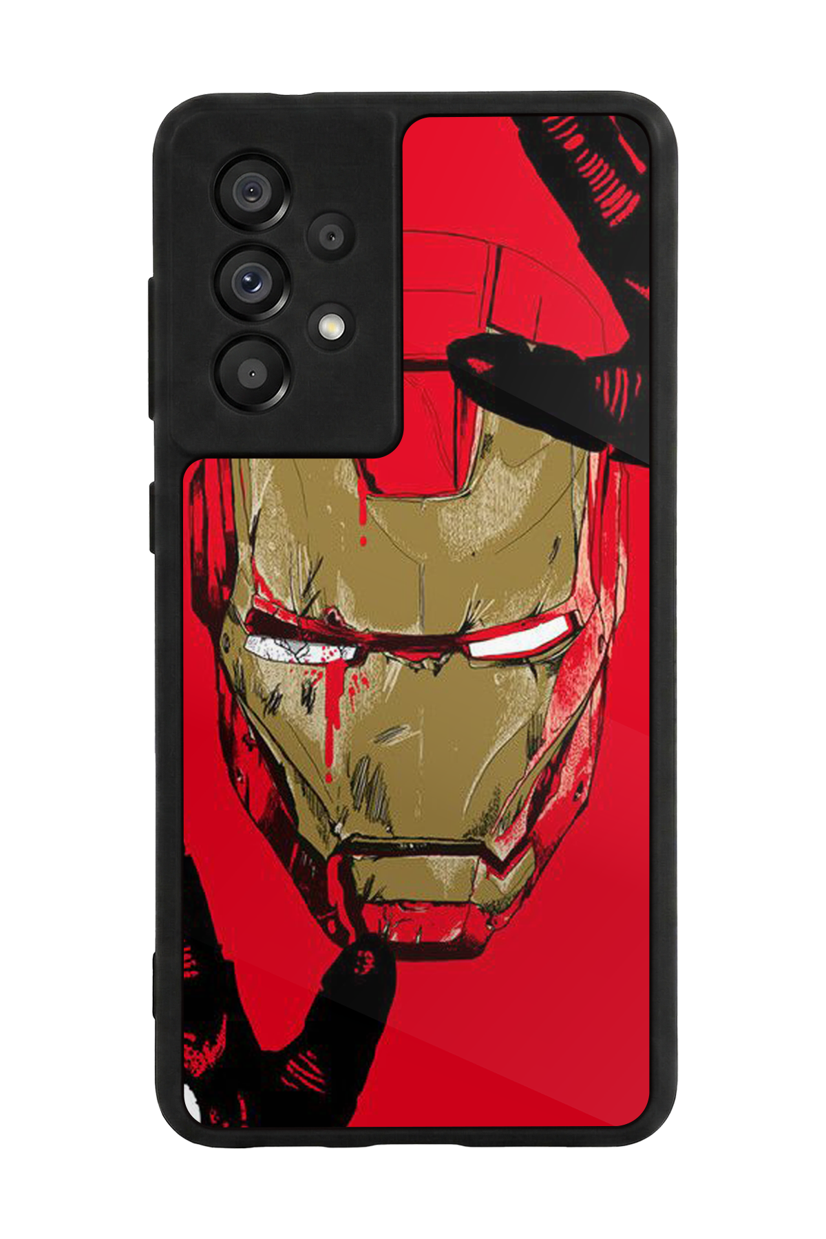 Samsung Galaxy A73 Uyumlu  Iron Man ( Demir Adam ) Tasarımlı Glossy Premium Kılıf