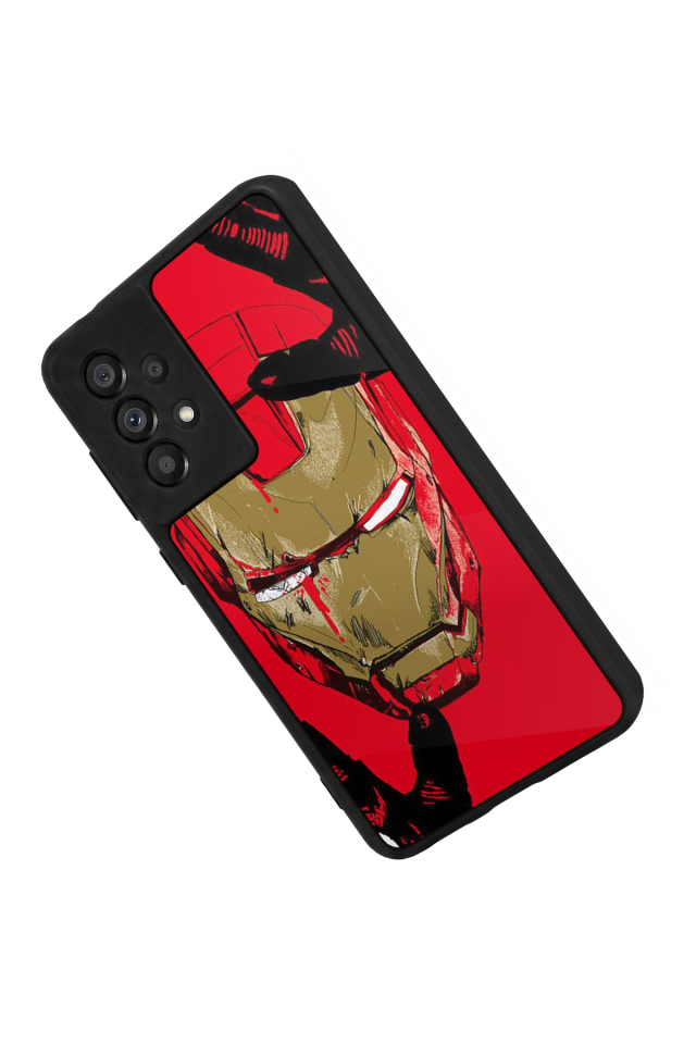 Samsung Galaxy A73 Uyumlu  Iron Man ( Demir Adam ) Tasarımlı Glossy Premium Kılıf