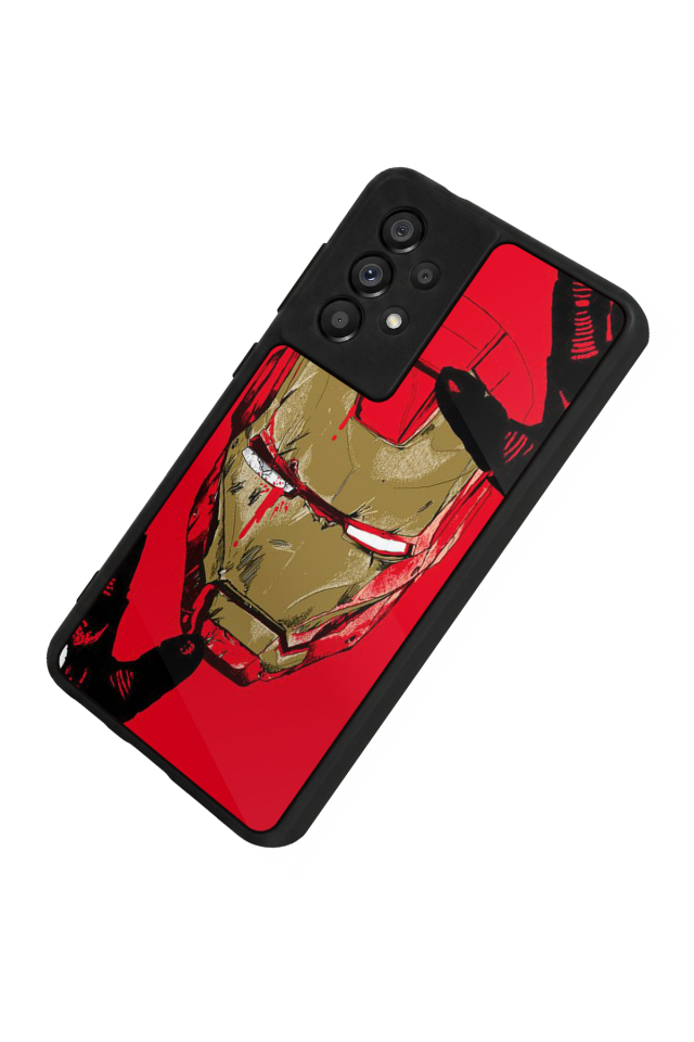 Samsung Galaxy A73 Uyumlu  Iron Man ( Demir Adam ) Tasarımlı Glossy Premium Kılıf