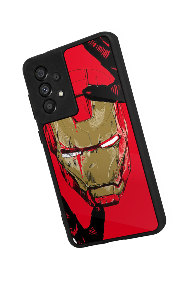 Samsung Galaxy A73 Uyumlu  Iron Man ( Demir Adam ) Tasarımlı Glossy Premium Kılıf