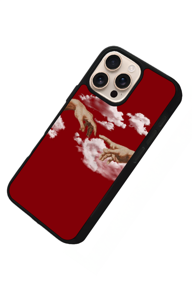 iPhone 14 Pro Max Uyumlu Kirmizi Tasarımlı Glossy Premium Kılıf